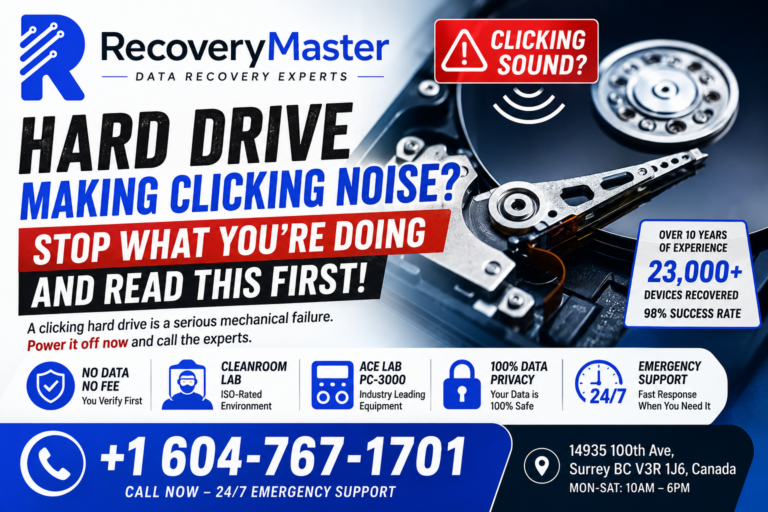 Hard Drive Clicking in Surrey