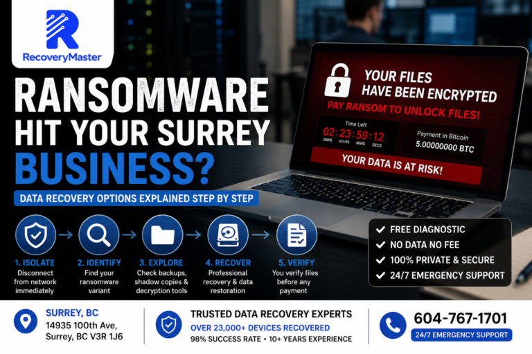 Ransomware Hit Your Surrey Business Data Recovery Options Explained Step by Step